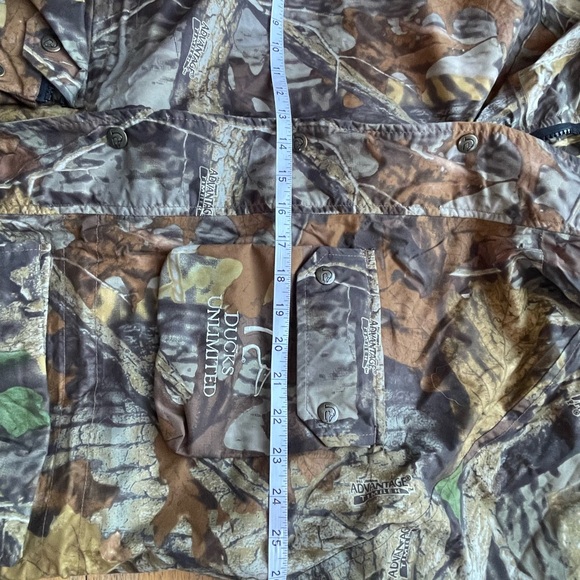 Ducks Unlimited GoreTex Teflon REVERSIBLE Hunting Jacket L XL Wetland/Timber - Picture 14 of 15
